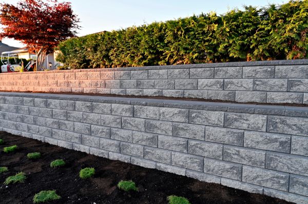 Concrete Retaining Wall Installation in Casper